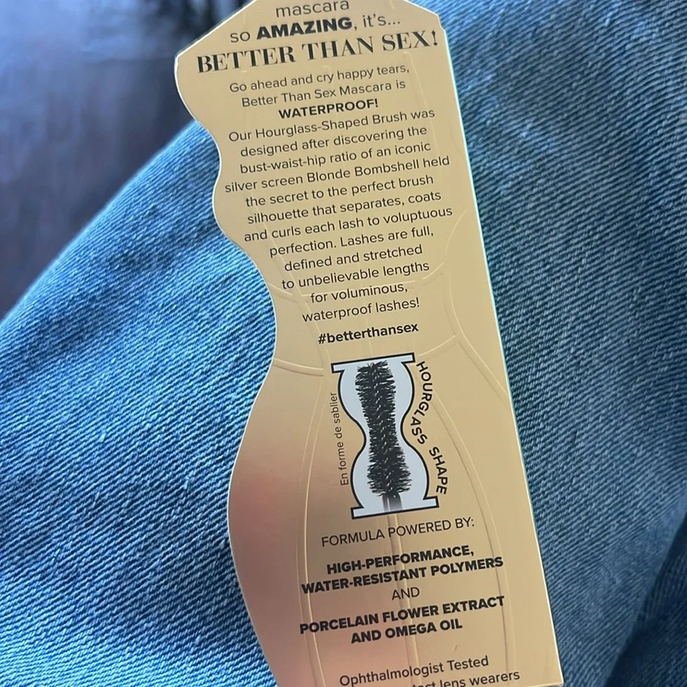 NEW Too Faced Better Than Sex Waterproof Mascara full size